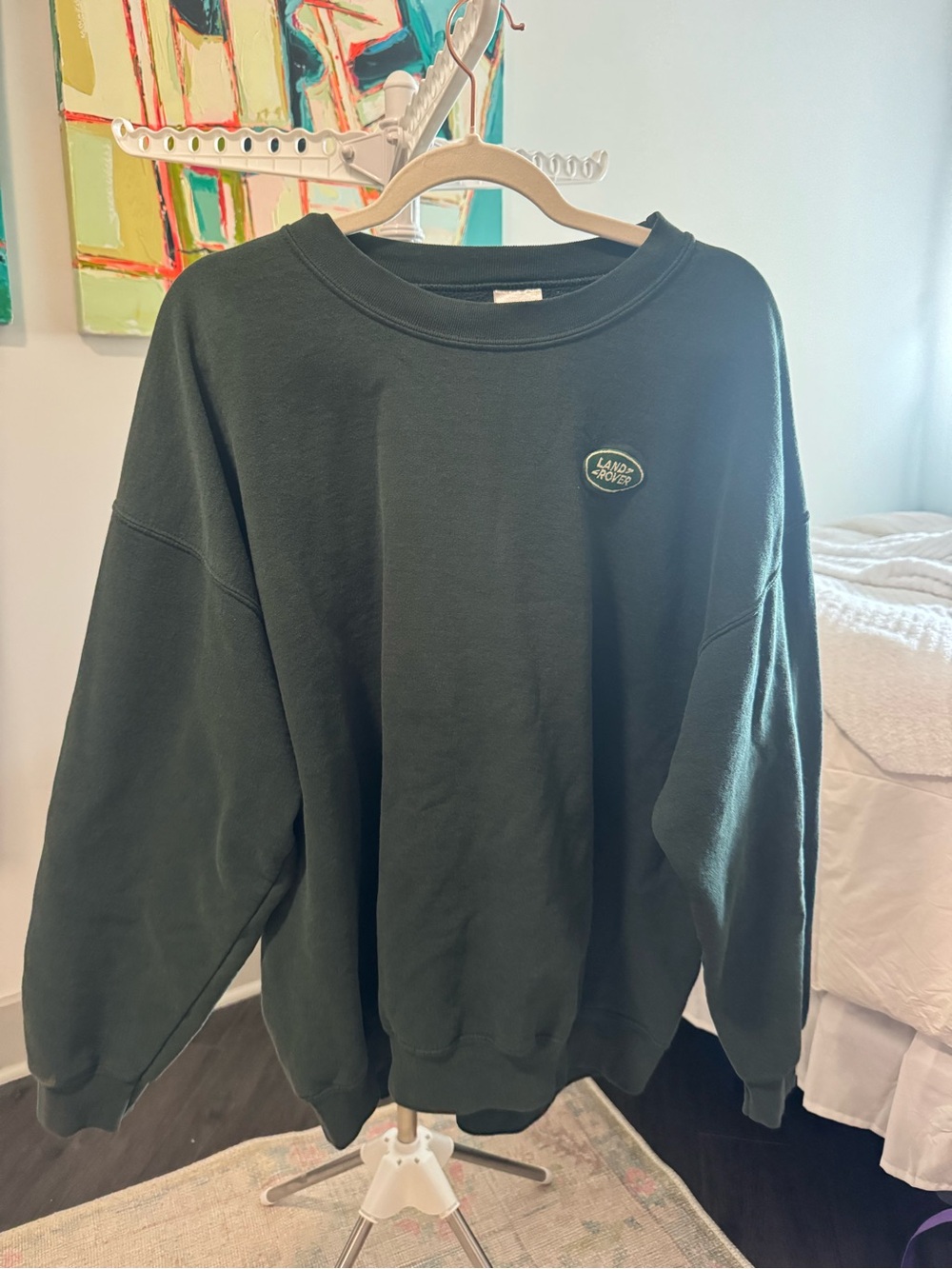 Forest Green Land Rover Pullover